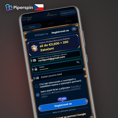 Ověření telefonu v Piper Casino pomocí SMS kódu pro vyšší zabezpečení účtu hráče
