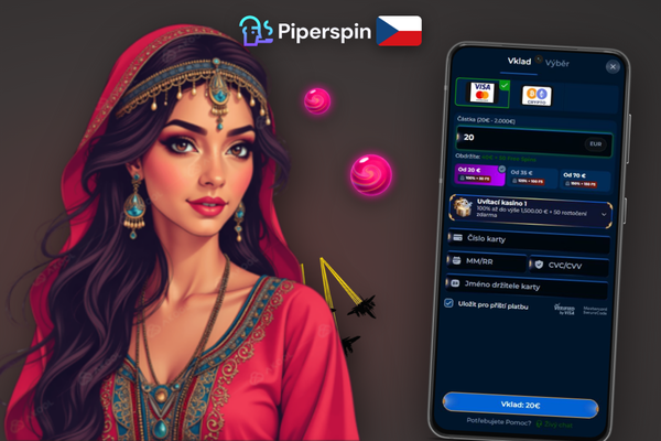 Uvítací bonus Piper Casino rozložený do tří vkladů s free spiny
